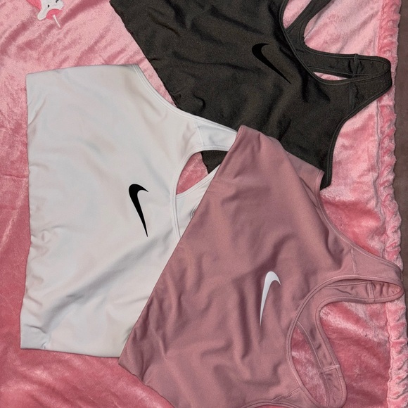 Nike Women's Tops - Black, White, and Pink - Picture 1 of 12